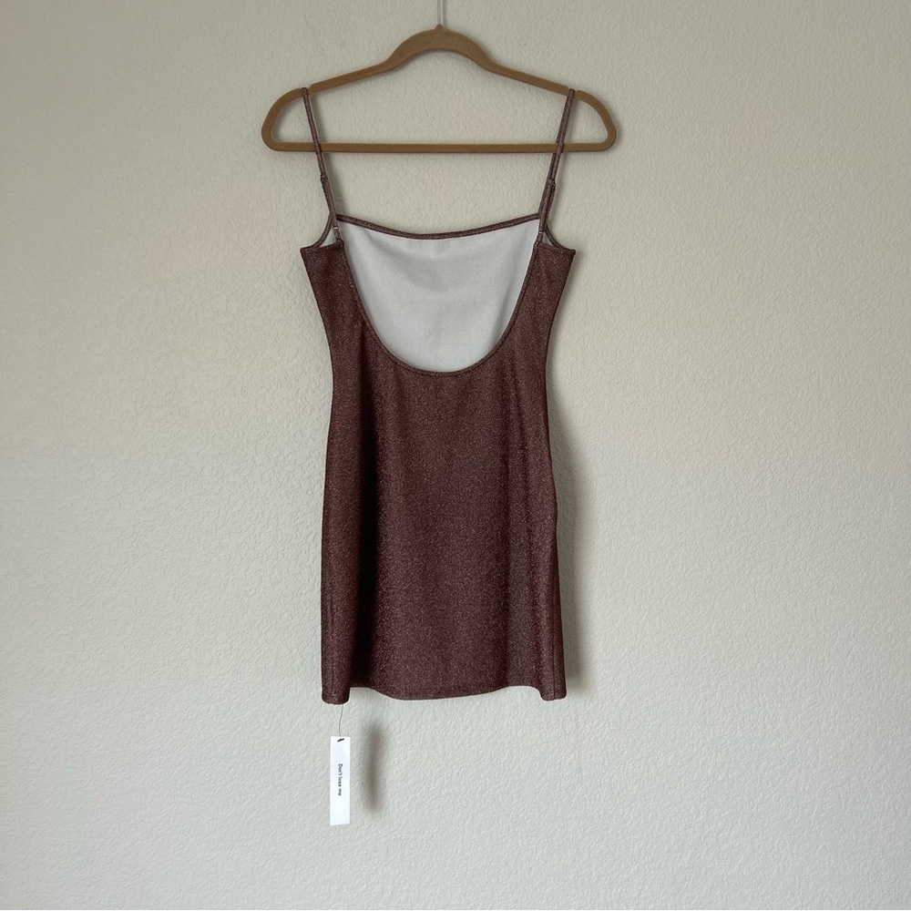 NWT Reformation x Laura Harrier Kitty Knit Dress in Chocolate Sparkle - Picture 8 of 8